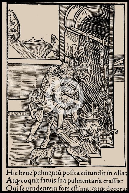Illustration to the book "Ship of Fools" by Sebastian Brant, 1497. Creator: Anonymous.