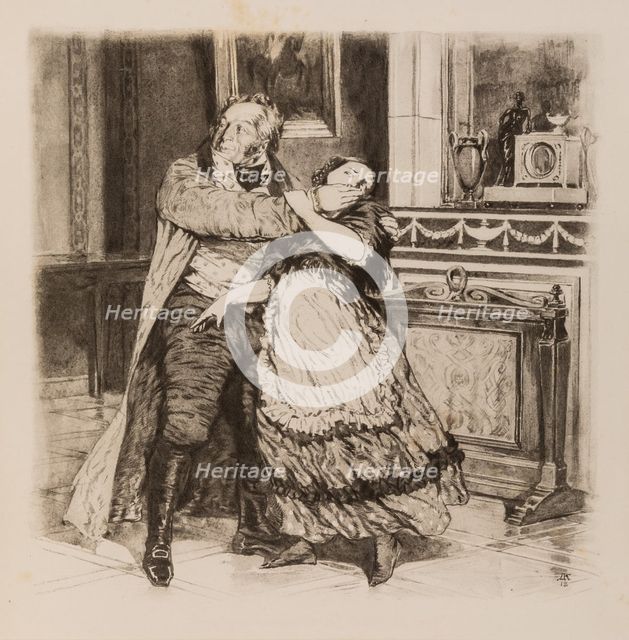 Illustration to the comedy Woe from Wit by Alexander Griboyedov, 1913.