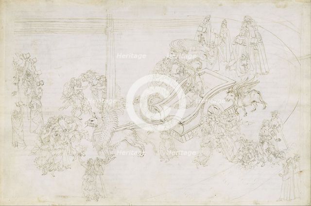 Illustration to the Divine Comedy by Dante Alighieri (Purgatorio 31), 1480-1490. Artist: Botticelli, Sandro (1445-1510)