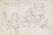 Illustration to the Divine Comedy by Dante Alighieri (Purgatorio 31), 1480-1490. Artist: Botticelli, Sandro (1445-1510)