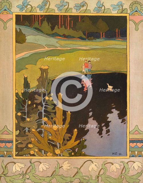 Illustration to the fairytale The White Duck, 1901. Creator: Bilibin, Ivan Yakovlevich (1876-1942).