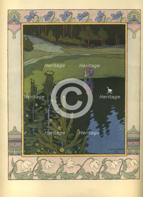 Illustration to the fairytale The White Duck, 1902. Artist: Bilibin, Ivan Yakovlevich (1876-1942)