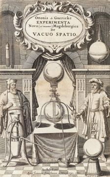 Illustration to the first edition of Experimenta Nova von Otto von Guericke, 1672