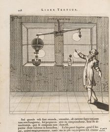 Illustration to the first edition of Experimenta Nova von Otto von Guericke, 1672