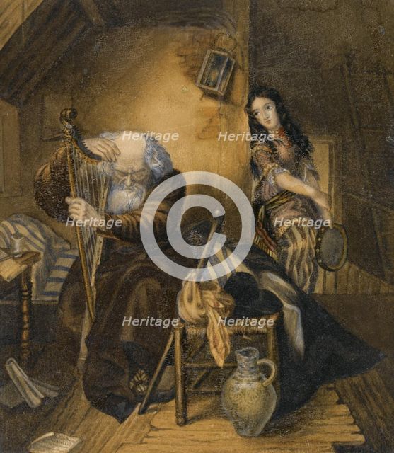 Illustration to the novel Wilhelm Meister's Apprenticeship by Johann Wolfgang von Goethe. Artist: Briullov, Karl Pavlovich (1799-1852)
