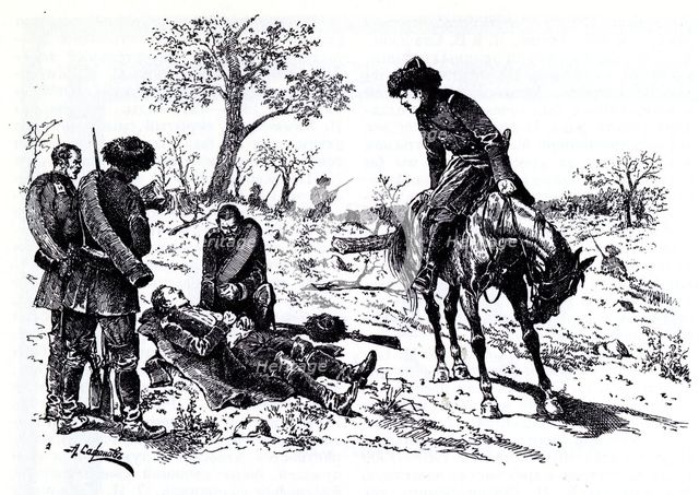 Illustration to the novel Hadji Murad by Leo Tolstoy, 1912. Artist: Safonov, Alexander Petrovich (1852-1913)