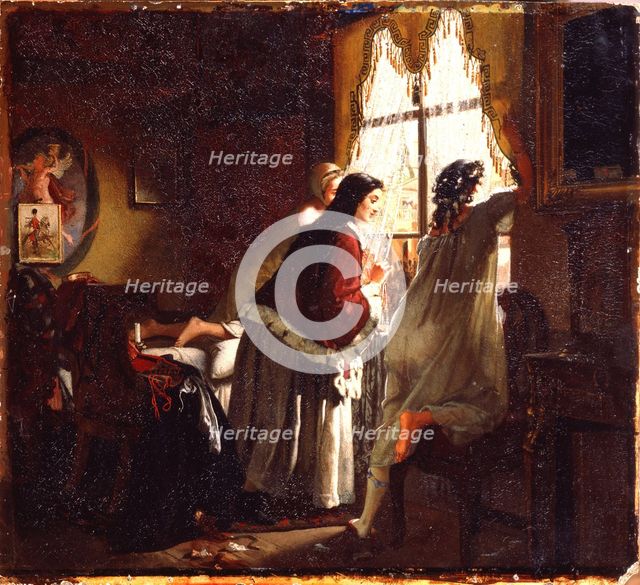 Illustration to the poem The Tambov Treasurer's Wife after M. Lermontov, 1862. Artist: Klodt, Mikhail Petrovich, Baron (1835-1914)