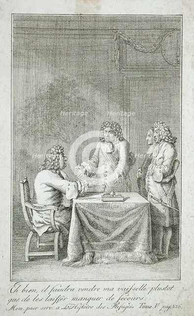 Illustration to 'The Rememberances of the Refugees', 1786. Creator: Daniel Nikolaus Chodowiecki.