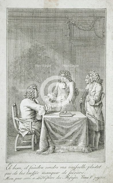 Illustration to 'The Rememberances of the Refugees', 1786. Creator: Daniel Nikolaus Chodowiecki.