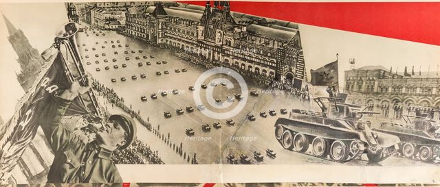 Illustration to The Red Army of Workers and Peasants, 1934.