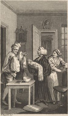 Illustration to "Tristram Shandy," Volume 4, 19th century. Creator: Unknown
