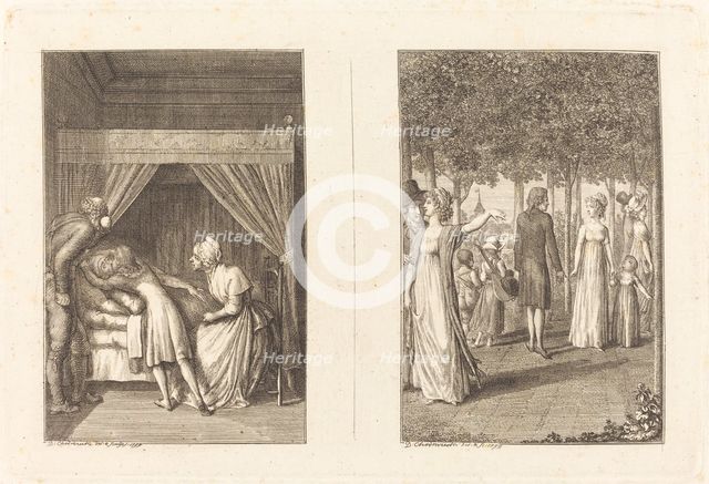 Illustrations to La Fontaine, 1799/1800. Creator: Daniel Nikolaus Chodowiecki.