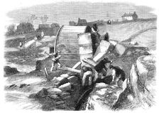 Illustrations of the Flood at Sheffield:...Broadhead Wheel Mill...workmen searching for tools, 1864. Creator: Unknown