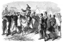 Illustrations of the War in Denmark: barrack life of Danish soldiers: Sunday afternoon, 1864. Creator: Unknown