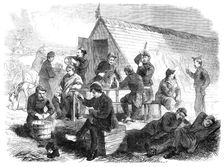 Illustrations of the War in Denmark: barrack life of Danish soldiers: Sunday morning, 1864. Creator: Unknown