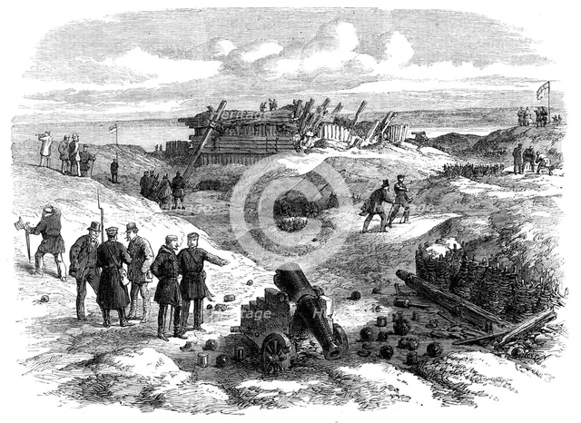 Illustrations of the War in Denmark: interior of No. 4 Redoubt at Düppel, 1864. Creator: Unknown.