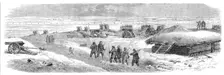 Illustrations of the War in Schleswig by our special artist: battery on the...Dannewerk, 1864. Creator: Unknown