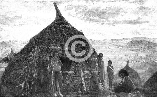 Illustrations of "The Wild Tribes of the Soudan", by F. L. James...: a Basé Hut at Koolookoo, 1883. Creator: Unknown.