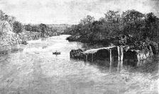 Illustrations of "The Wild Tribes of the Soudan", by F. L. James...: the Settite River, 1883. Creator: E. Heinemann