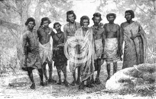 Illustrations of "The Wild Tribes of the Soudan", by Mr. F. L. James...: Basé at Aibaro, 1883. Creator: E. Heinemann.