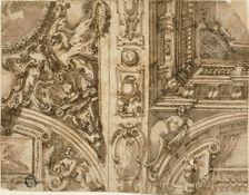 Illusionistic Ceiling Decoration, n.d. Creator: Agostino Mitelli