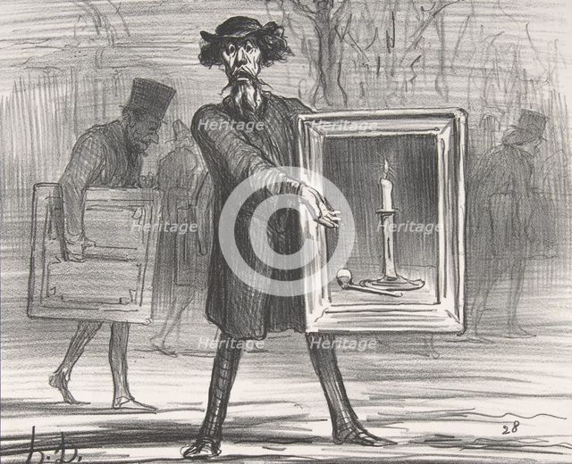 Ils m'ont refusé ça...les ignares!!, 1859.  Creator: Honore Daumier.