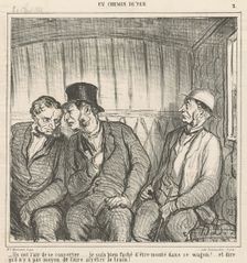 Ils on l'air de se concerter ..., 19th century. Creator: Honore Daumier