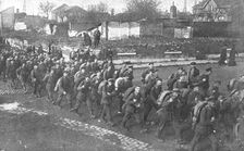 Ils S'en Vont; A Vise, theatre des premieres destructions et des premiers crimes allemands..., 1918 Creator: Unknown