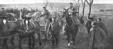 Ils S'en Vont; Convoi conduit par un officier 1918. Creator: Unknown