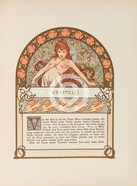 Ilsée, Princesse de Tripoli by Robert de Flers, c. 1900. Creator: Mucha, Alfons Marie (1860-1939).