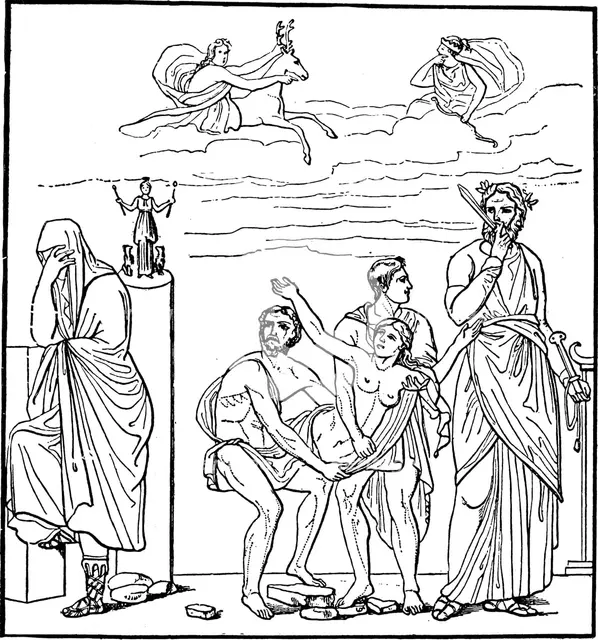 Iphigenia, daughter of Agamemnon, king of Mycenae, c1900. Artist: Unknown
