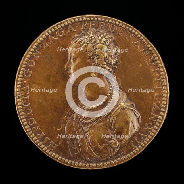 Ippolita Gonzaga, 1535-1563, Daughter of Ferdinando [obverse], 1552. Creator: Jacopo da Trezzo.