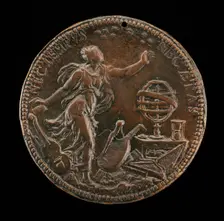 Ippolita Looking at a Crown of Stars [reverse]. Creator: Leone Leoni