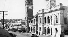 Ipswich Post Office, Old Ipswich Town Hall, School of Arts, Brisbane St, Ipswich, Queensland, 1928. Creator: Jack Bain