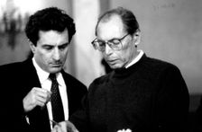 Irvin Winkler (1931- ) Film maker with Robert De Niro (1943- ), 1991. Creator: Unknown