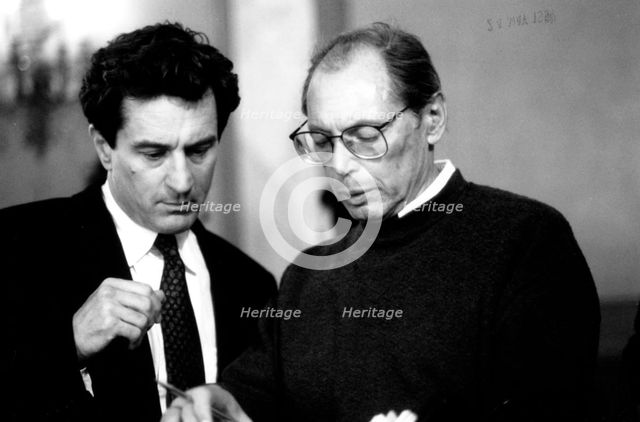 Irvin Winkler (1931- ) Film maker with Robert De Niro (1943- ), 1991. Creator: Unknown.