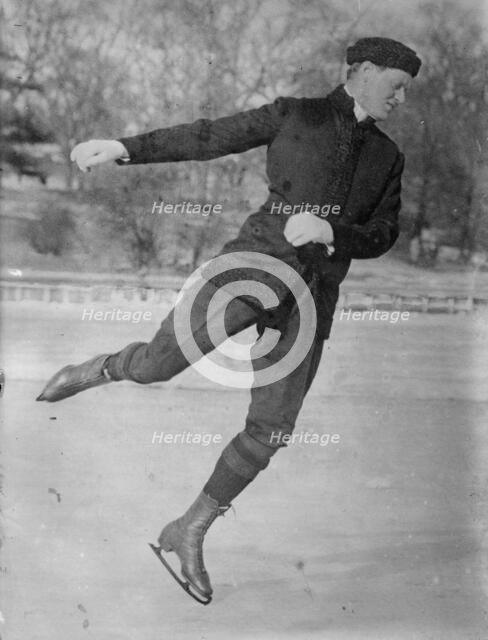 Irving Brokaw -- ice-skating, between c1910 and c1915. Creator: Bain News Service.