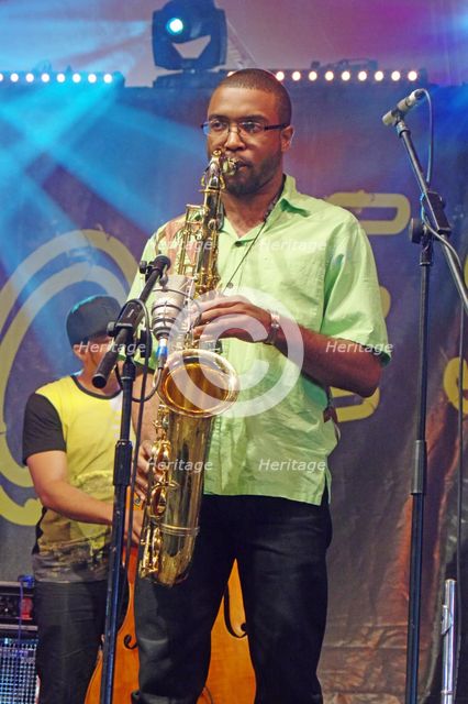 Irwin Hall, Love Supreme Jazz Festival, Glynde Place, East Sussex, 2015. Artist: Brian O'Connor.