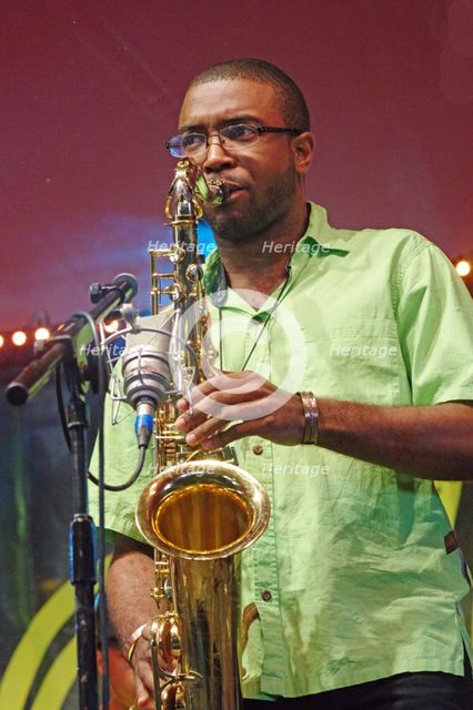 Irwin Hall, Love Supreme Jazz Festival, Glynde Place, East Sussex, 2015. Artist: Brian O'Connor.