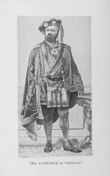 Ira Aldridge as "Othello", 1887. Creator: Unknown