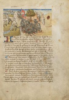 Ireland (Hibernia); Livre des merveilles du monde (Book of the Marvels of the World), about 1460-65. Creator: Master of the Geneva Boccaccio