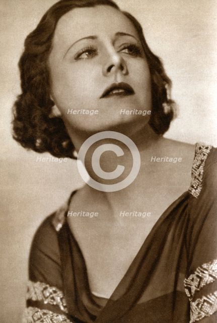 Irene Dunne, American actress, 1933. Artist: Unknown
