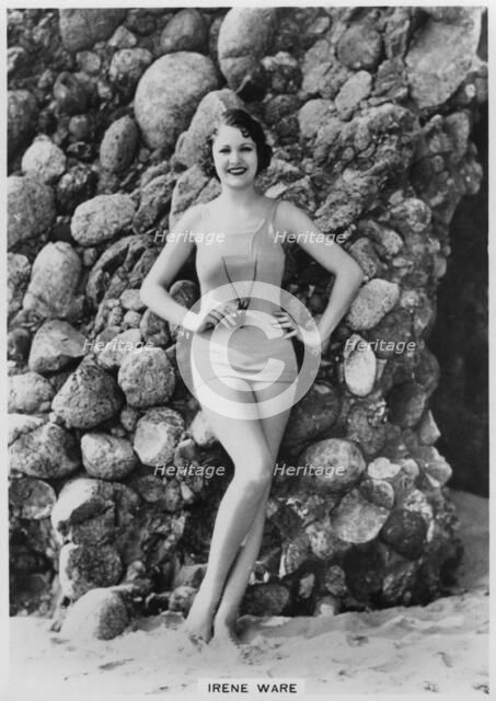 Irene Ware, American film actress, c1938. Artist: Unknown