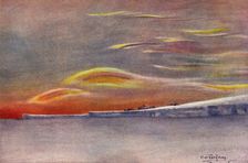 Iridescent Clouds: Looking North from Cape Evans 1911, (1913). Artist: Edward Wilson