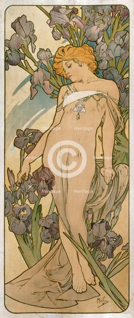 'Irises', 1898.  Artist: Alphonse Mucha