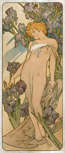 Irises 1898. Artist: Alphonse Mucha