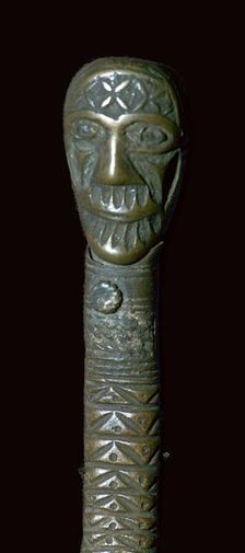 Irish copper-alloy curved mount, 6th century