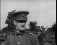 Irish Chair of the Provisional Government Michael Collins in Uniform, 1922. Creator: British Pathe Ltd