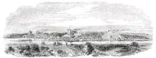 Irish Amelioration Society - Model Station at Derrymullen on the Bog of Allen, 1850. Creator: W Thomas