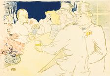 Irish and American Bar, rue Royale, 1896. Creator: Henri de Toulouse-Lautrec